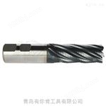 USEC3001粉末高速钢多刃短型粗加工铣刀-细螺纹